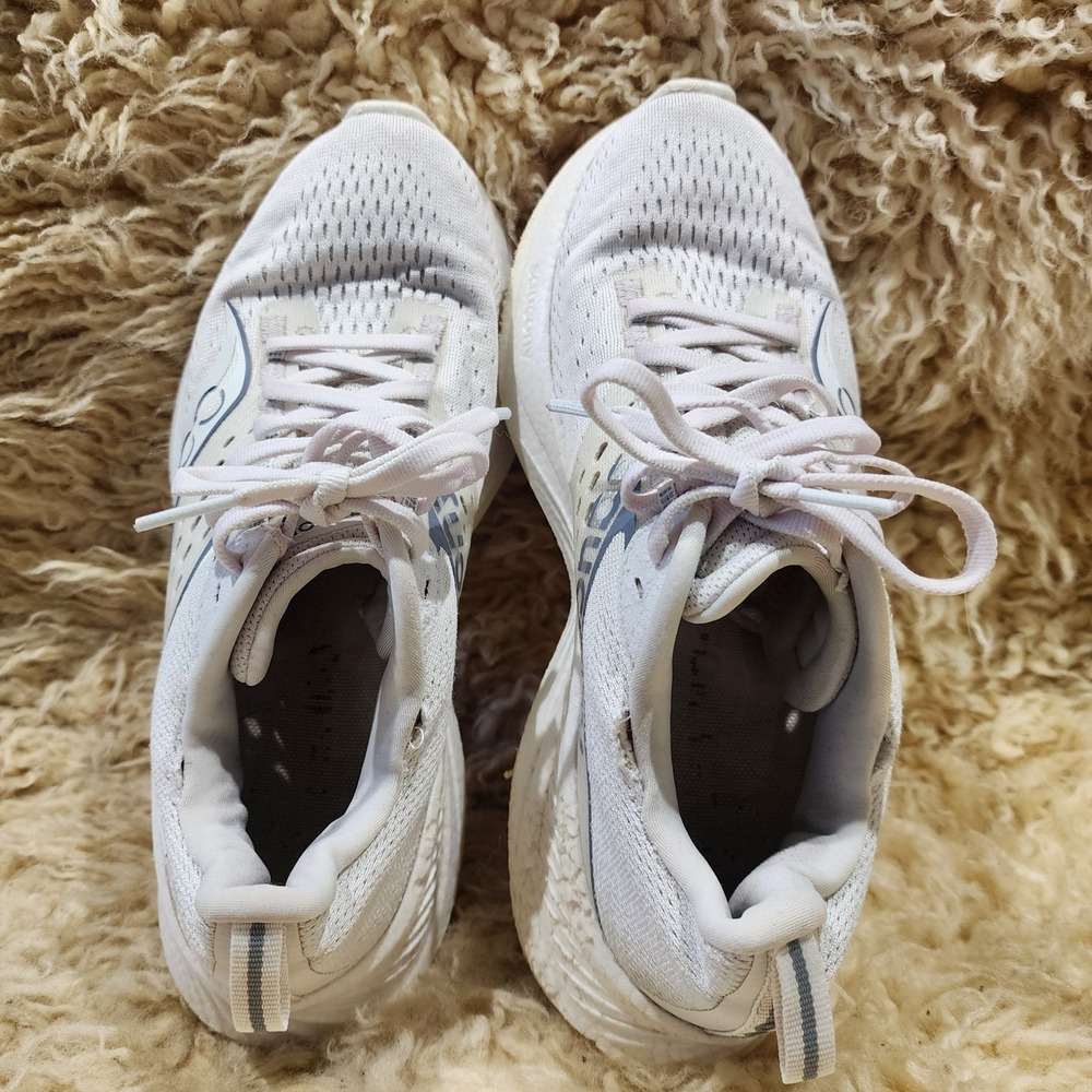 Saucony Ride 17 S10924-102 Womens US 9 Running Shoes Pearl Gum Athletic Sneakers - Picture 5 of 9